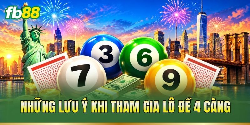 Những lưu ý khi tham gia lô đề 4 càng